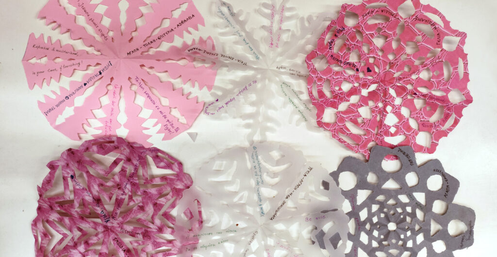 Paper snowflakes